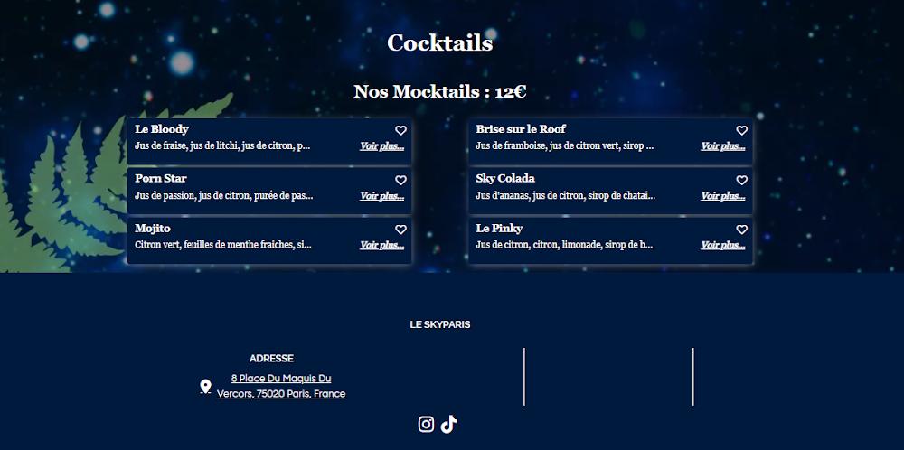 Le Skyparis - Menu Image 4
